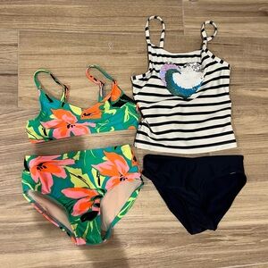 2 swimsuits -both size 6/7